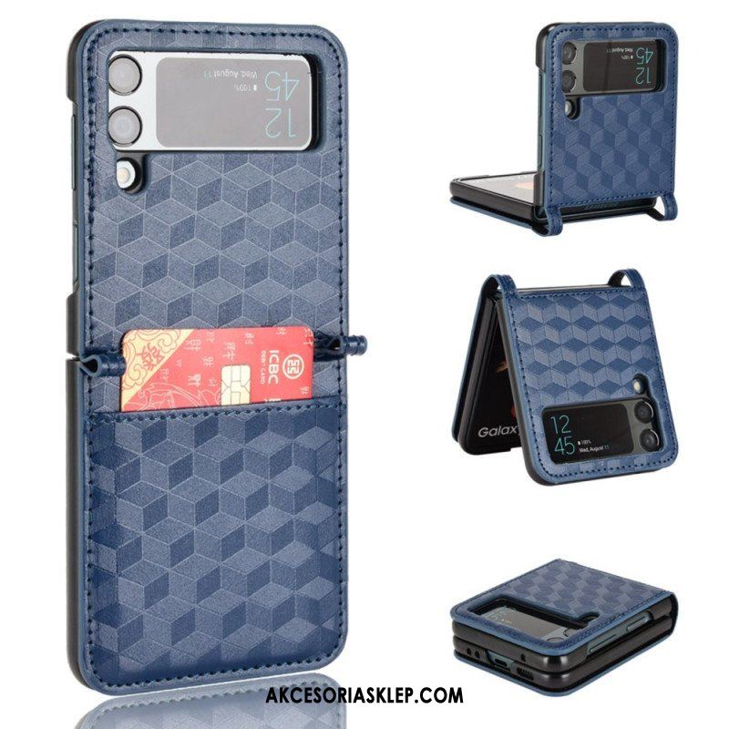 Futerały do Samsung Galaxy Z Flip 4 Etui Folio Sześcian 3d