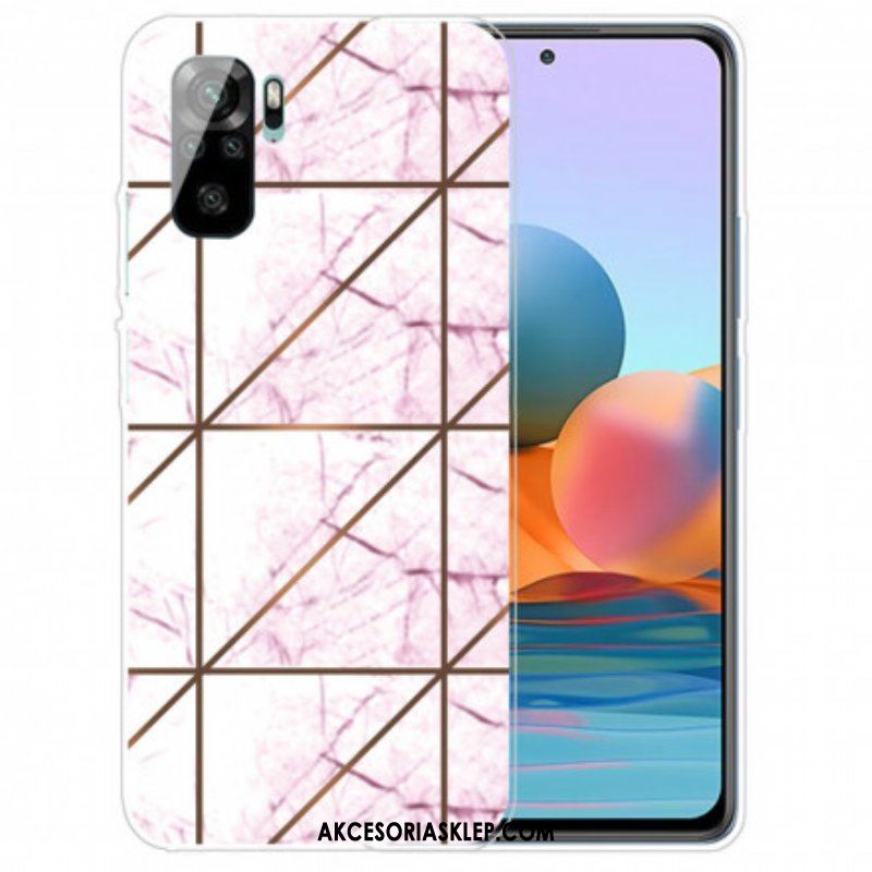 Futerały do Xiaomi Redmi Note 10 / 10S Marmur O Intensywnej Geometrii