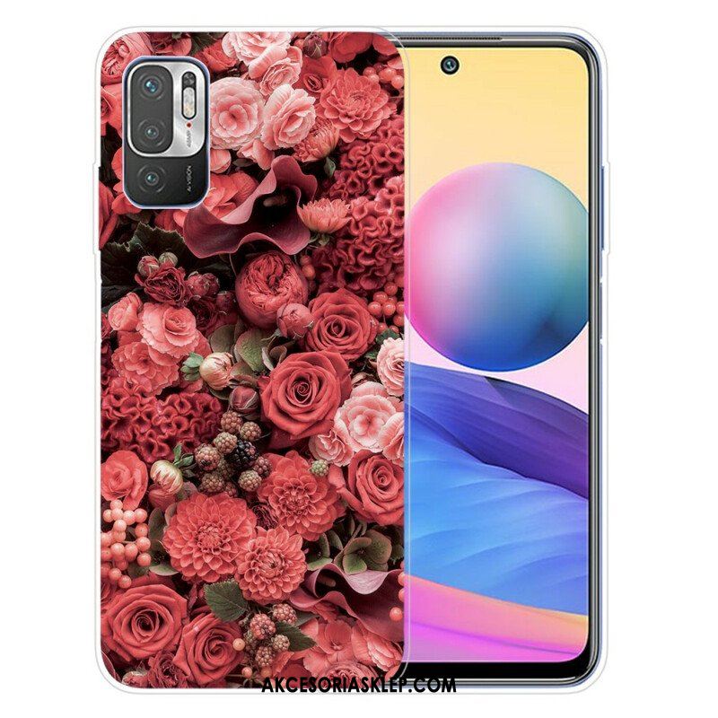 Futerały do Xiaomi Redmi Note 10 5G Intensywne Kwiaty