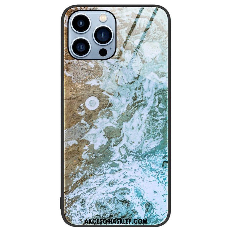 Futerały do iPhone 14 Pro Szkło Hartowane W Kolorach Marmuru
