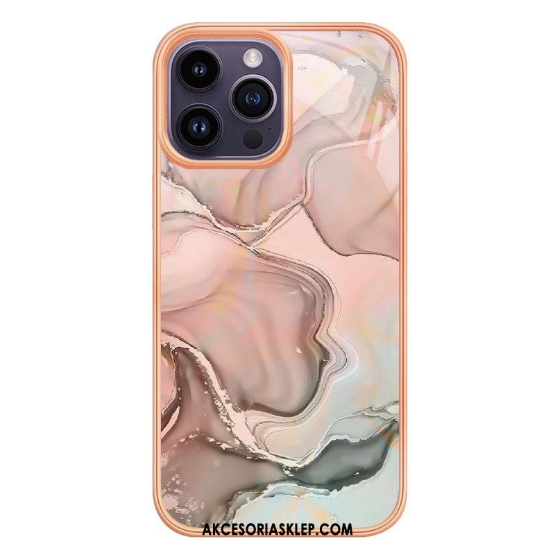 Futerały do iPhone 15 Pro Max Styl Marmurkowy