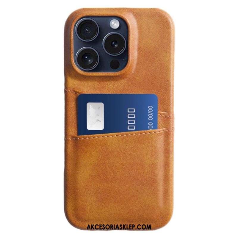 Futerały iPhone 16 Pro Etui Na Telefon Podwójne Etui Na Karty