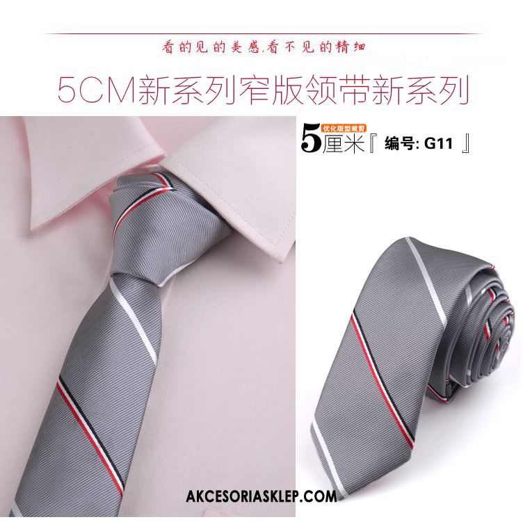 Krawat Męskie Sukienka Męska Szary Nanometrów Wąskie Sprzedam