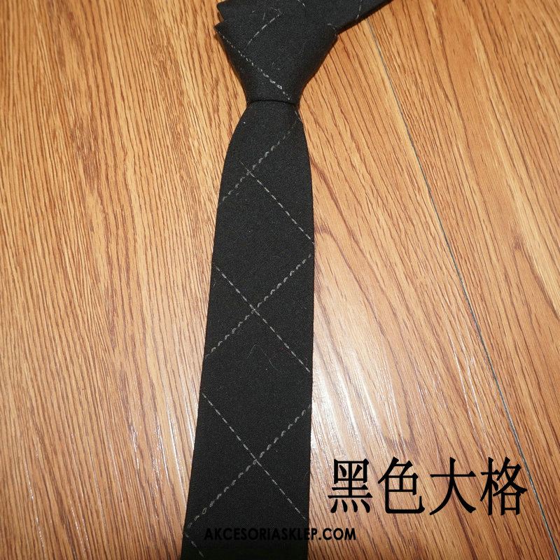 Krawat Męskie Szary Vintage 6 Cm Wąskie Wełna Oferta