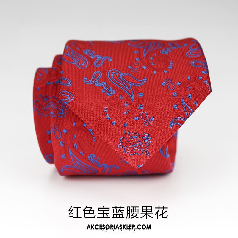 Krawat Męskie Vintage 7 Cm Purpurowy Eleganckie Europa Tanie