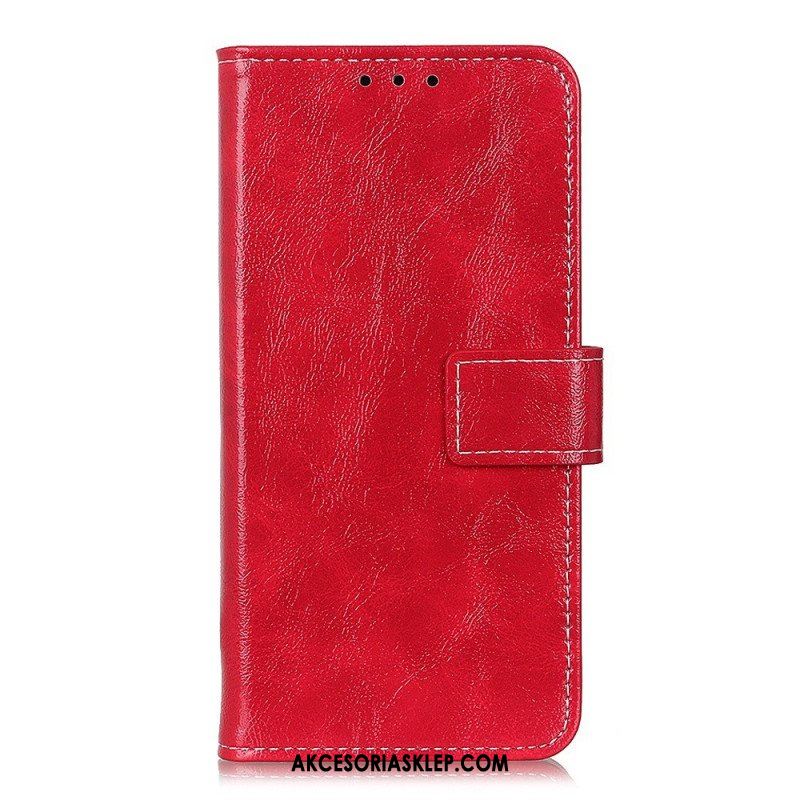 Obudowa Etui Na Telefon do Poco F4 Lakierowana Z Widocznymi Szwami