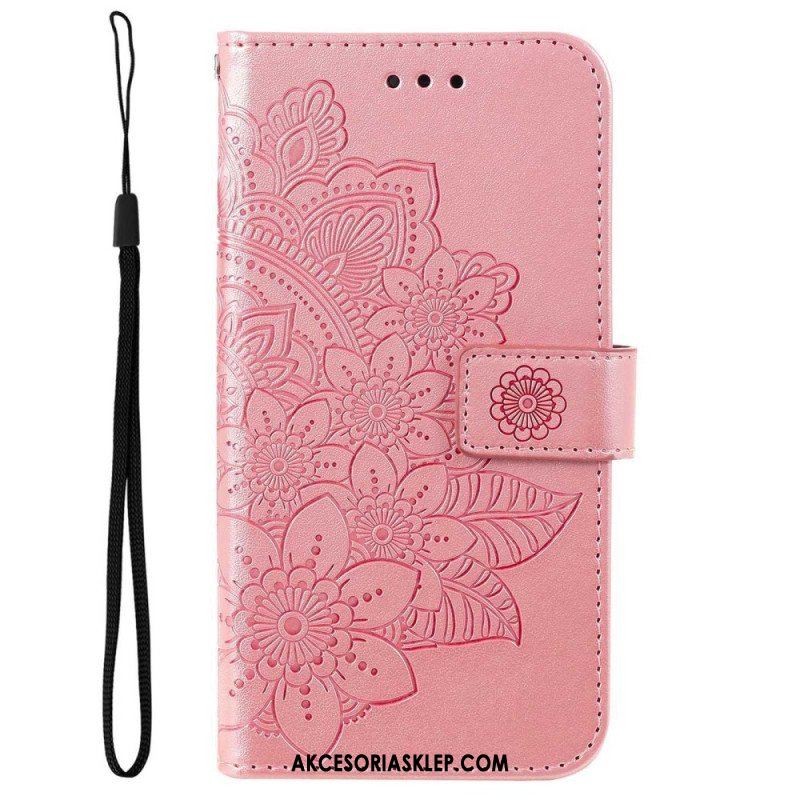 Obudowa Etui Na Telefon do Poco M4 5G z Łańcuch Paskowata Mandala