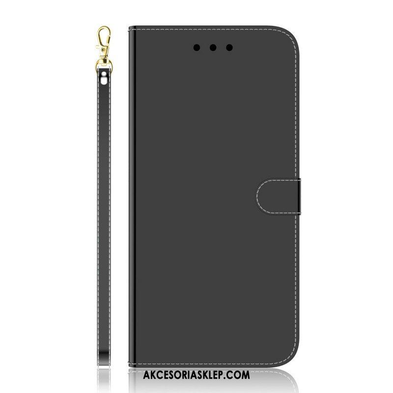 Obudowa Etui Na Telefon do Samsung Galaxy S22 Ultra 5G Osłona Lusterka Ze Sztucznej Skóry
