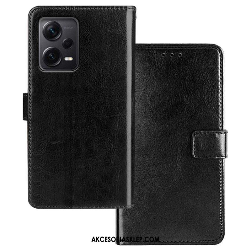 Obudowa Etui Na Telefon do Xiaomi Redmi Note 12 Pro Plus Imitacja Skóry Idewei