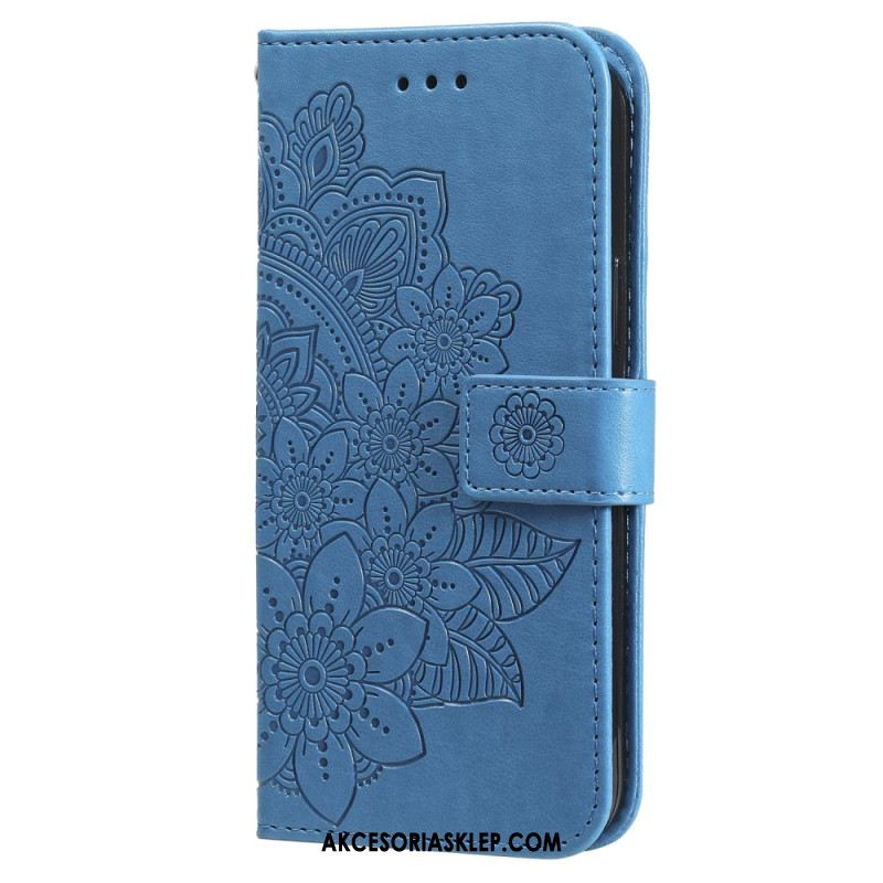 Obudowa Oppo Reno 11 5g Etui Na Telefon Kwiatowy Wzór Z Paskiem