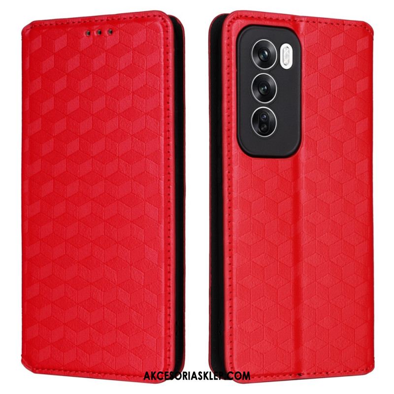 Obudowa Oppo Reno 12 Pro 5g Etui Na Telefon Wzór Rombu 3d
