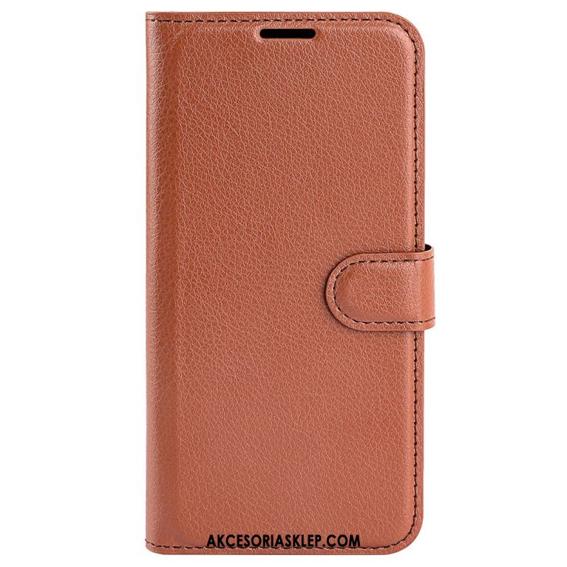 Obudowa Xiaomi Redmi Note 13 Pro 4g Etui Na Telefon Klasyczna Sztuczna Skóra Litchi