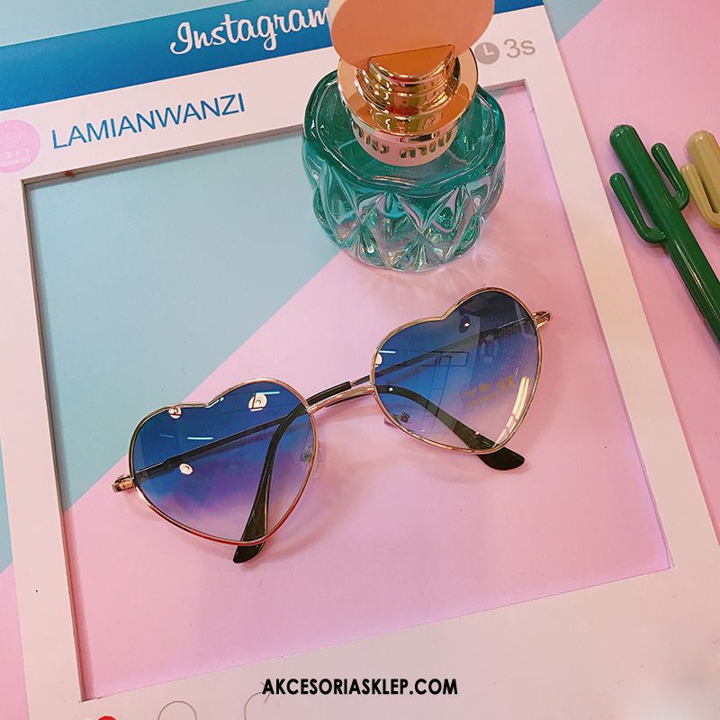 Okulary Przeciwsłoneczne Damskie Moda Lato Ładny Miłość Twórczy Na Sprzedaż