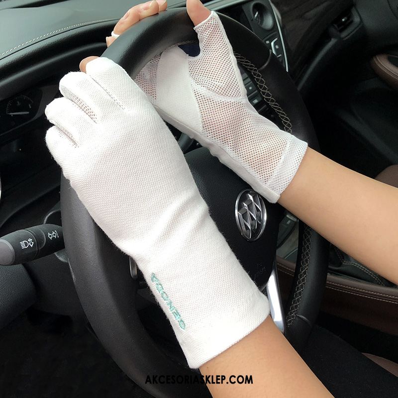 Rękawiczki Damskie Chłonny Cienkie Ochrona Przed Słońcem Nowe Dla Kierowców Kup