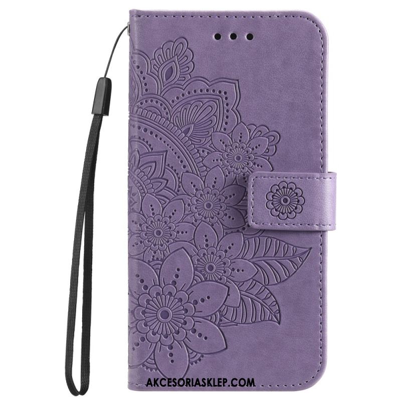 Skórzany Futerał Google Pixel 9 Etui Na Telefon Mandala Imoresyjna Z Paskiem