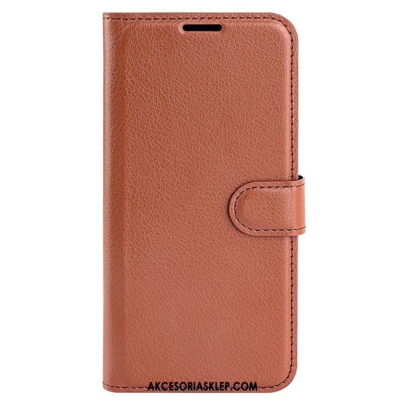 Skórzany Futerał Xiaomi 14t Pro Etui Na Telefon Sztuczna Skóra Litchi