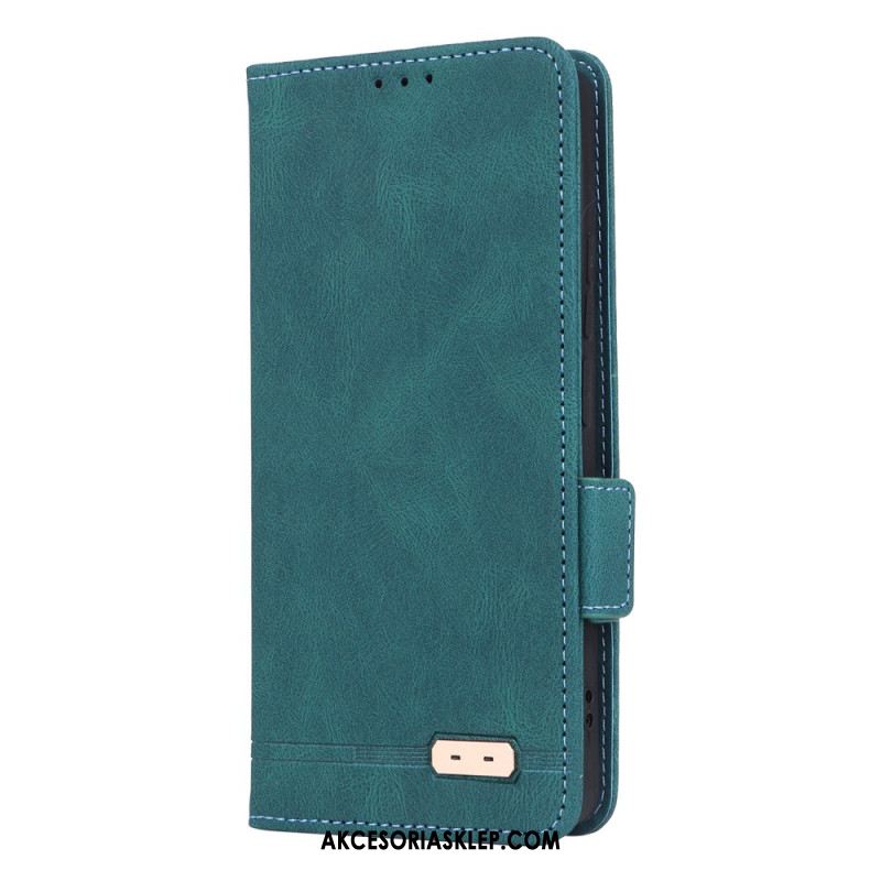 Skórzany Futerał Xiaomi Redmi Note 13 Pro 4g Etui Na Telefon Styl Retro