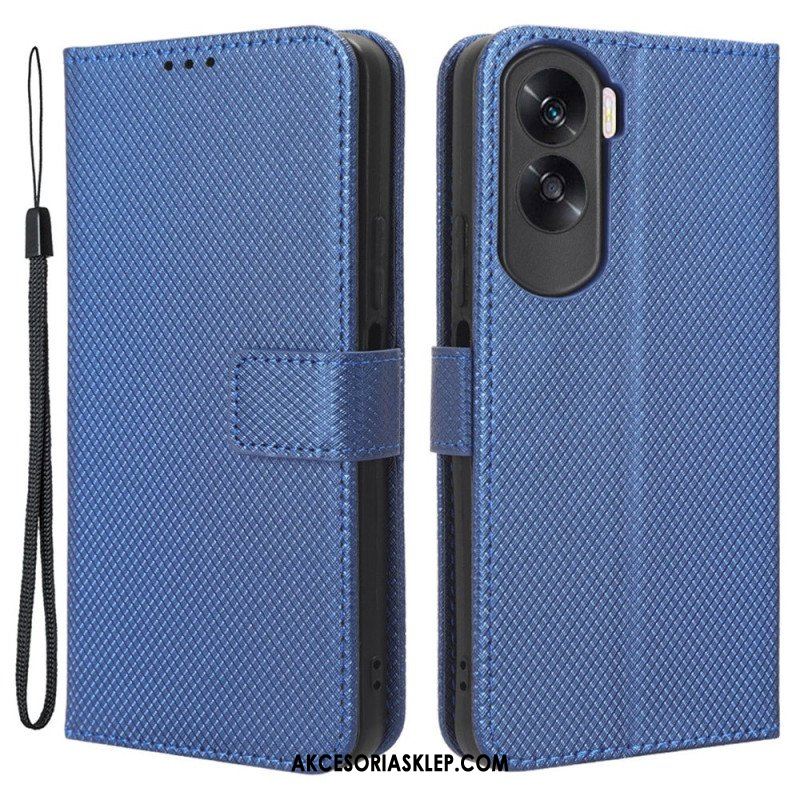 Skórzany Futerał do Honor 90 Lite Kropki Ze Smyczą