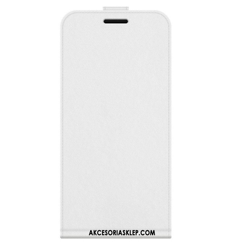 Skórzany Futerał do Samsung Galaxy M32 Etui Folio Pionowa Klapa Z Efektem Skóry