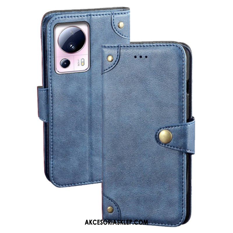 Skórzany Futerał do Xiaomi 13 Lite Vintage Idewei