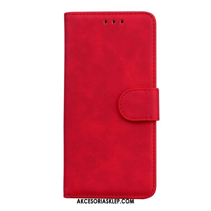 Skórzany Futerał do Xiaomi Redmi Note 10 5G Vintage Szycie