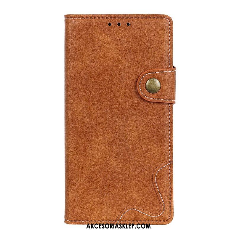 Skórzany Futerał do Xiaomi Redmi Note 11 / 11S Artystyczne I Szwy