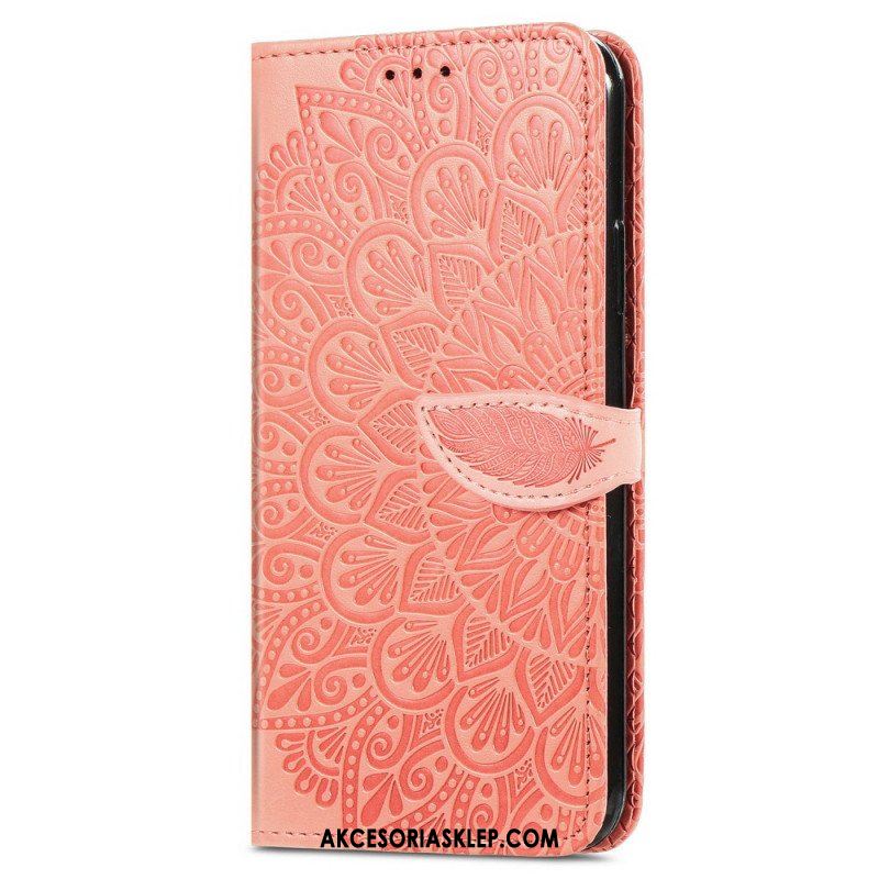 Skórzany Futerał do Xiaomi Redmi Note 11 / 11S Plemienne Liście
