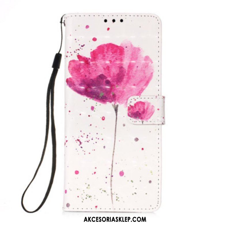 Etui Etui Folio do Samsung Galaxy A54 5G Smycz Tiger Poppy