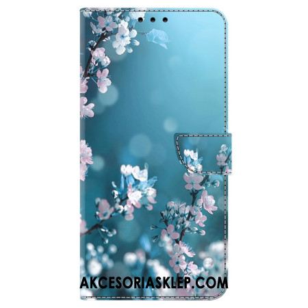 Etui Folio Do Google Pixel 9 Pro Kwiaty Śliwy