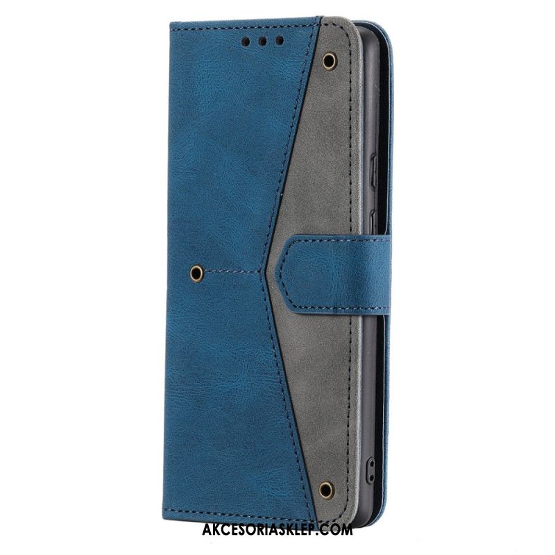 Etui Folio Do Samsung Galaxy A16 5g Dwukolorowe Zapięcie Magnetyczne