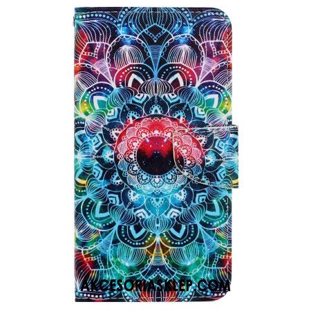 Etui Folio Samsung Galaxy A15 5g Wspaniała Mandala Z Paskiem