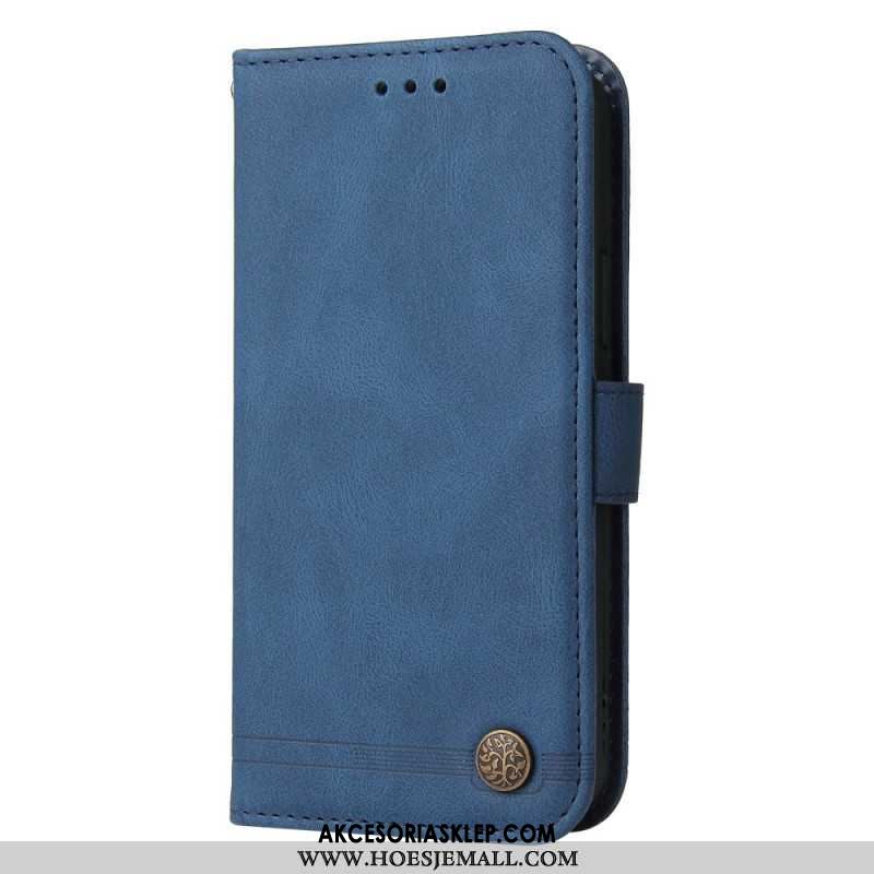 Etui Folio Samsung Galaxy S24 Fe Ozdobny Nit I Smycz