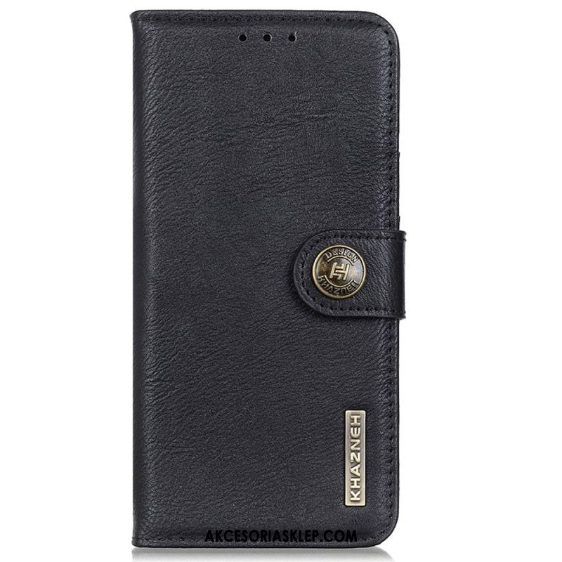 Etui Folio Sony Xperia 1 Vi Gładka Sztuczna Skóra Khazneh