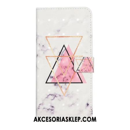 Etui Folio Xiaomi 14t Marmur Trójkątny Etui Ochronne