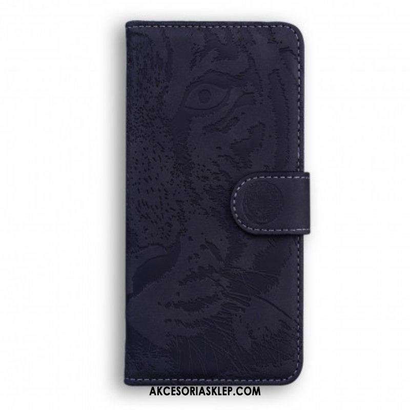 Etui Folio do Huawei P50 Nadruk Twarzy Tygrysa