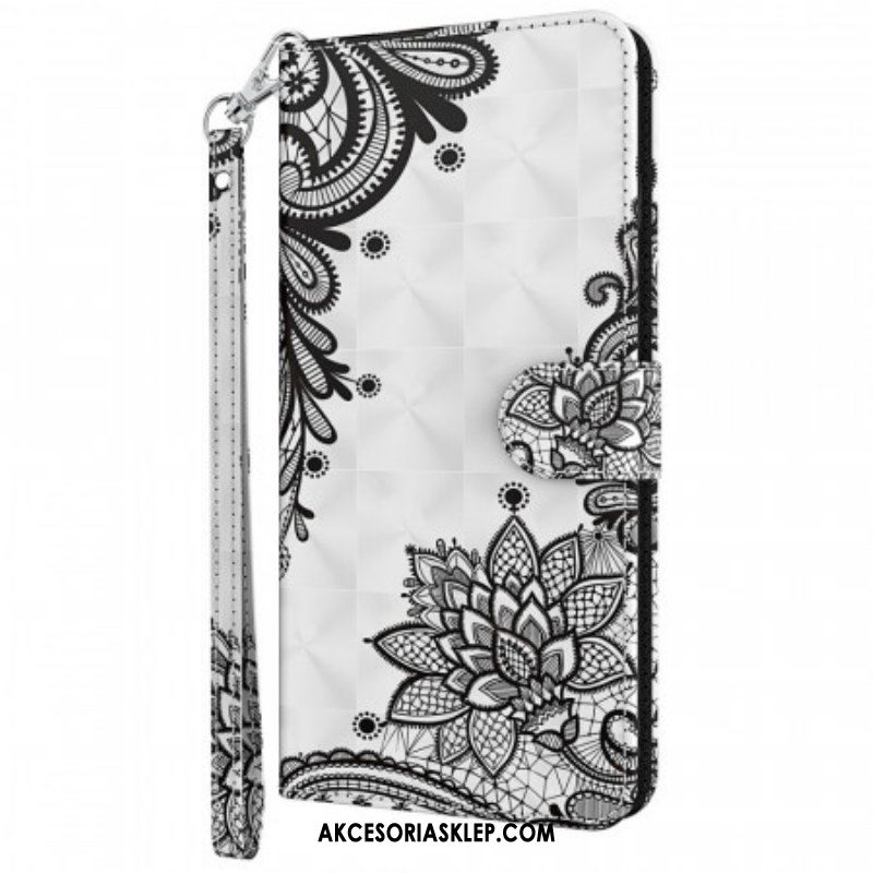 Etui Folio do Moto E40 / E30 / E20 Szykowna Koronka