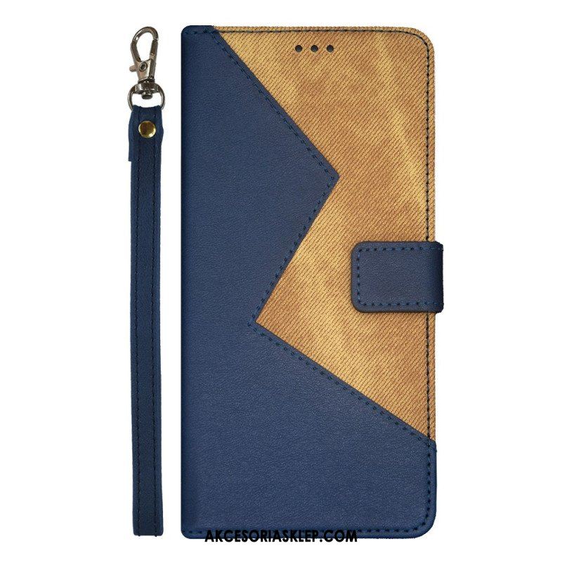 Etui Folio do Moto G73 5G Dwukolorowy Idewei