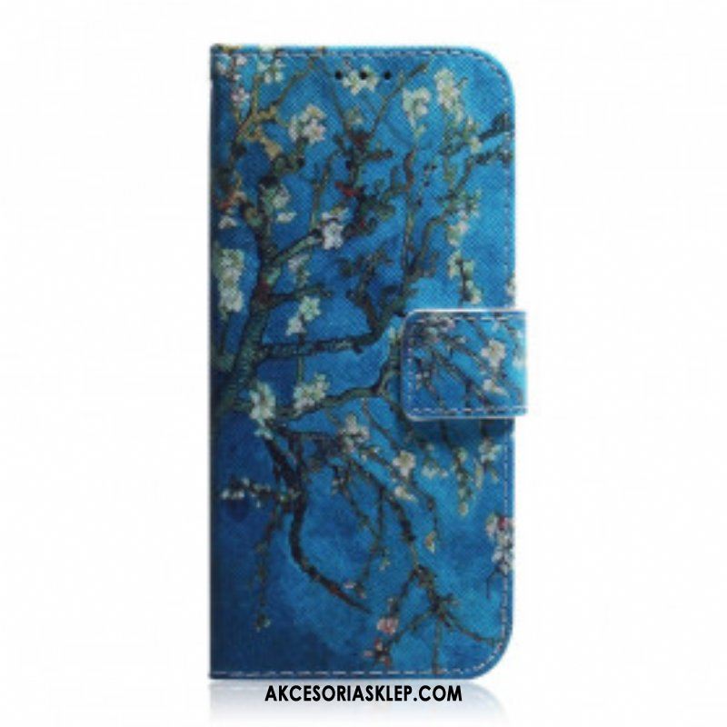 Etui Folio do Motorola Edge 20 Pro Kwitnąca Gałąź Drzewa