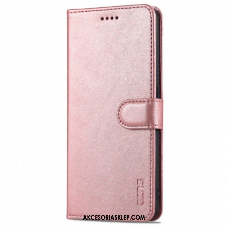 Etui Folio do Oppo A94 5G Efekt Skóry Azns