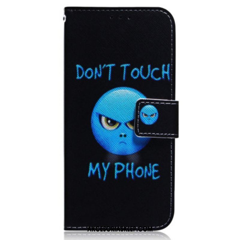 Etui Folio do Oppo Reno 8 Lite Telefon Z Emotikonami