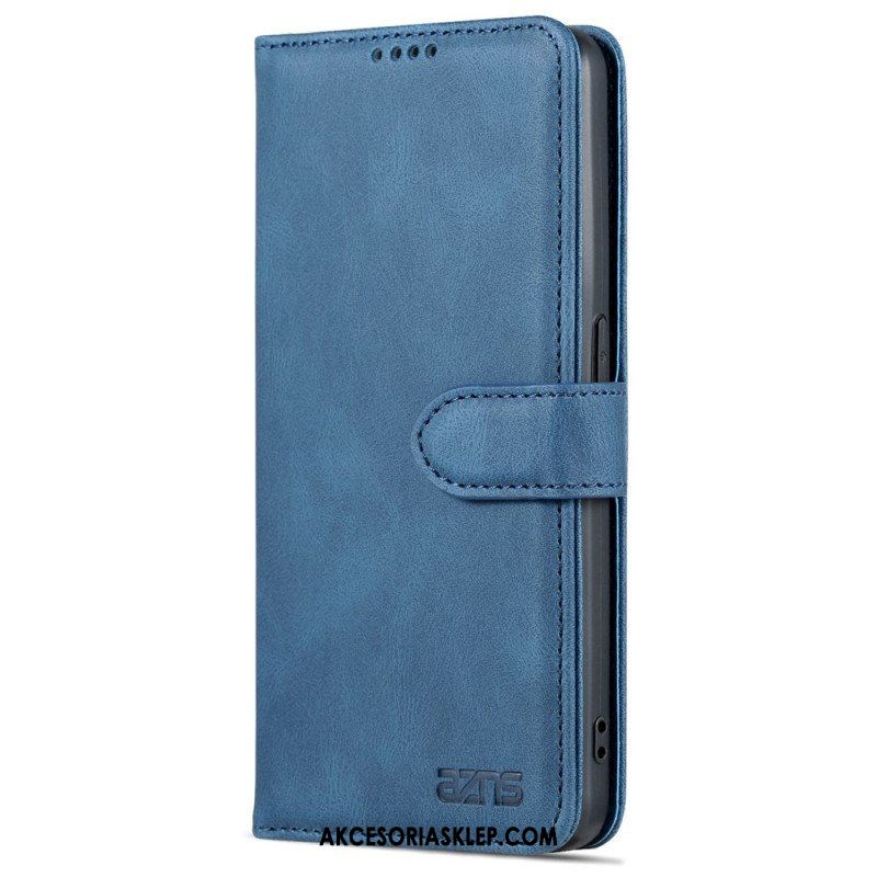 Etui Folio do Oppo Reno 8 Pro Skórzany Efekt Vintage Azns