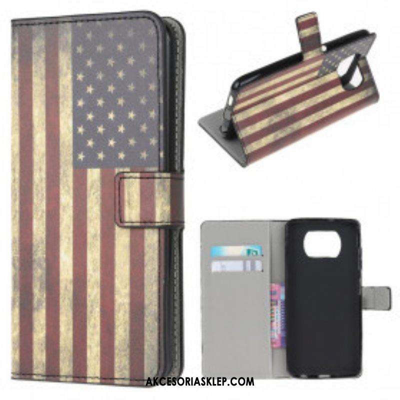 Etui Folio do Poco X3 / X3 Pro / X3 NFC Flaga Usa