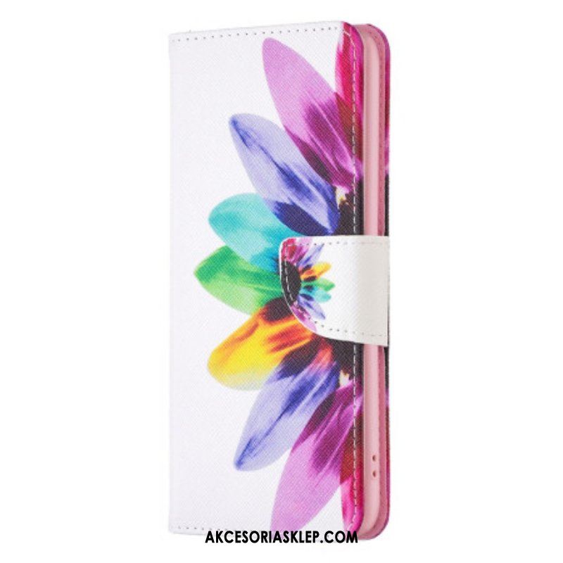 Etui Folio do Poco X5 5G Akwarela Kwiat