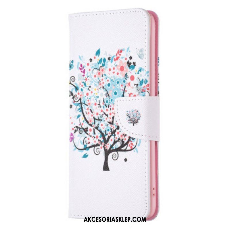 Etui Folio do Poco X5 5G Kwitnące Drzewo