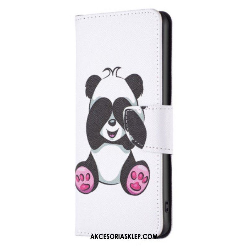 Etui Folio do Poco X5 5G Moja Panda