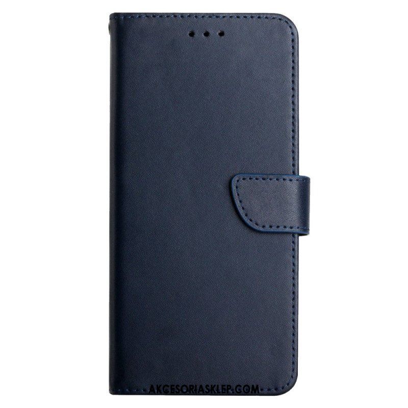 Etui Folio do Poco X5 5G Prawdziwa Skóra Nappa