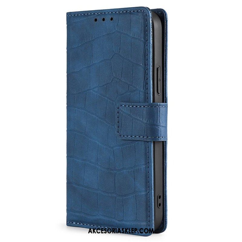 Etui Folio do Realme GT Neo 3 Krokodyl Tekstura