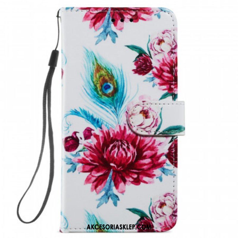 Etui Folio do Samsung Galaxy A13 5G / A04s Intensywne Kwiaty