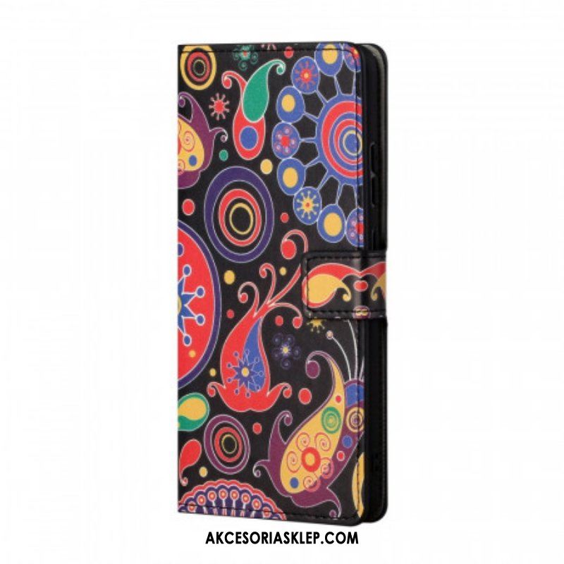 Etui Folio do Samsung Galaxy A13 5G / A04s Rysunki Galaktyk