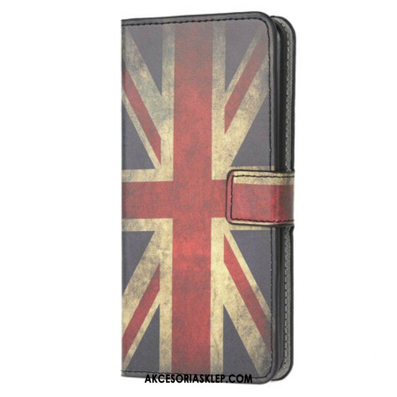 Etui Folio do Samsung Galaxy A42 5G Flaga Anglii